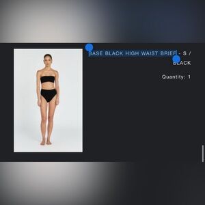 dissh BASE BLACK HIGH WAIST BRIEF